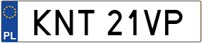 Trailer License Plate